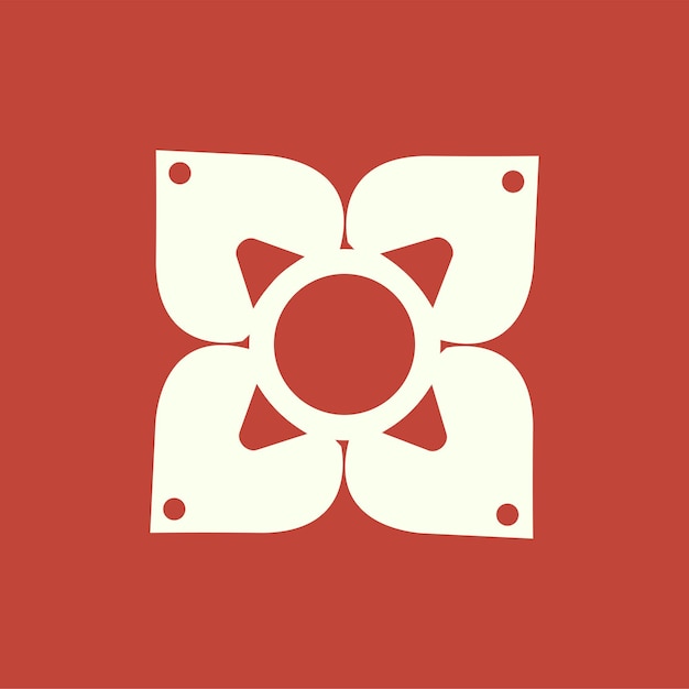 Free vector branding icon illustration of flower