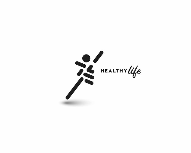 ブランディングアイデンティティコーポレート健康生活ベクトルのロゴデザイン