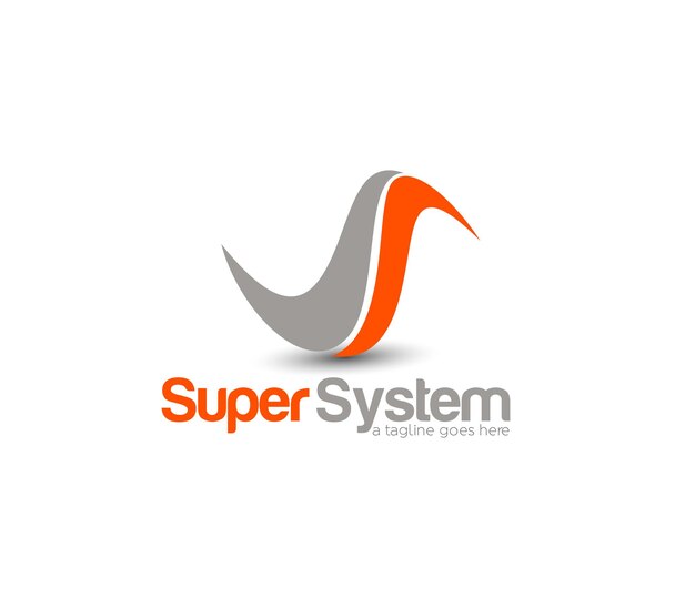 Branding Identity Corporate Super System Logo Design Template