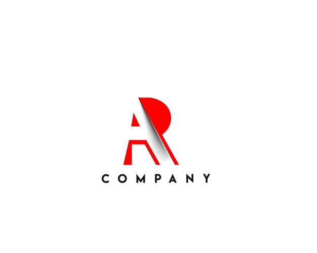 Branding Identity Corporate Vector Logo AR Design.