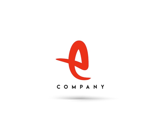 Брендинг фирменный векторный логотип E дизайн.