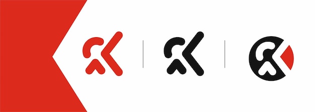 Branding Identity Corporate vector logo K design