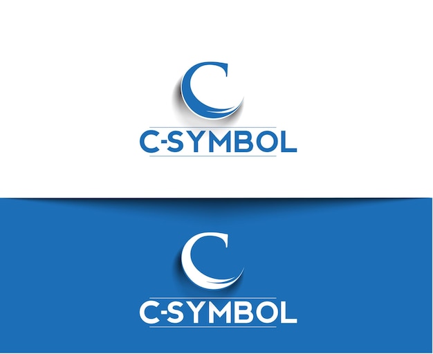 Фирменный стиль корпоративный векторный логотип буква C дизайн