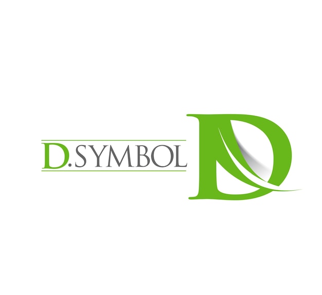 Фирменный стиль корпоративный векторный логотип буква D дизайн