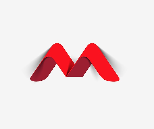 Фирменный стиль корпоративный векторный логотип буква м дизайн