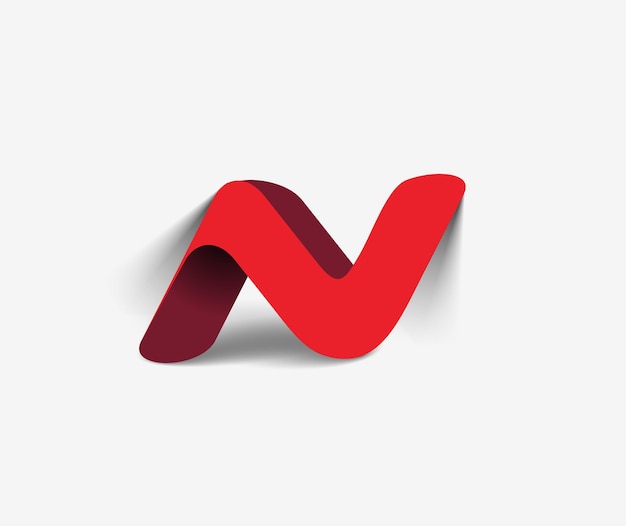 Фирменный стиль корпоративный векторный логотип буква N дизайн