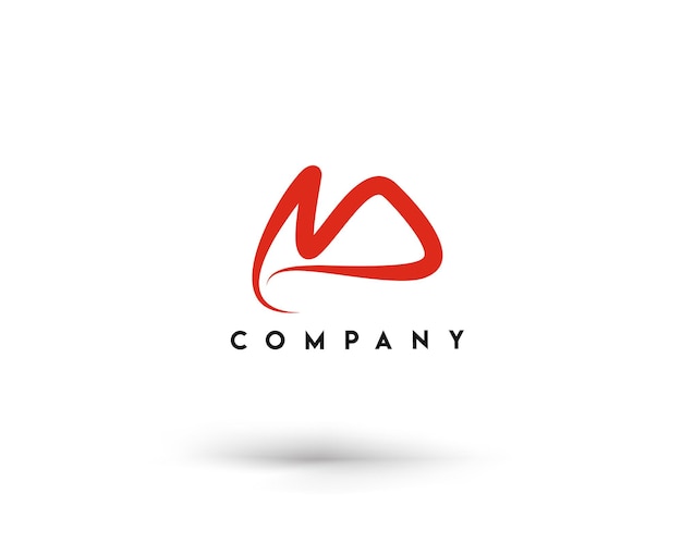 Branding Identity Corporate Vector Logo M Design.