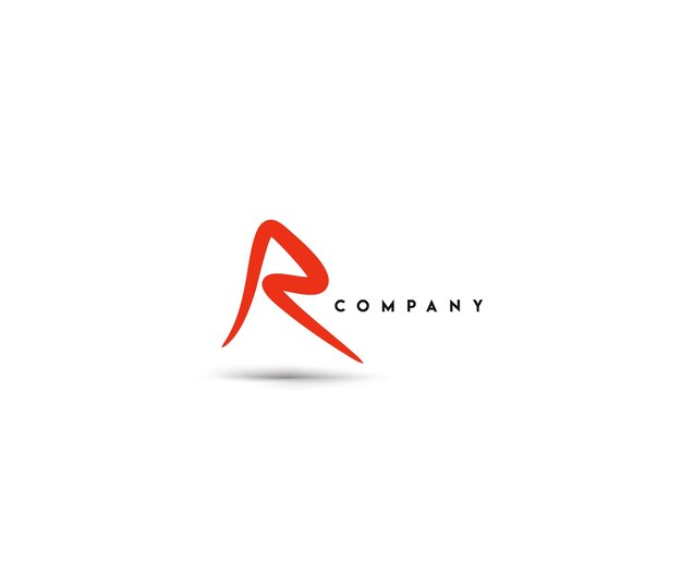 Брендинг фирменный векторный логотип R дизайн.
