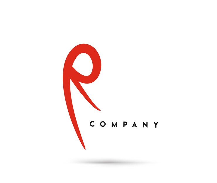 Free Vector branding identity corporate vector logo r design.