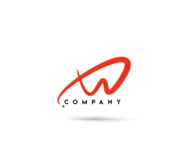 Фирменный стиль Корпоративный векторный логотип w.