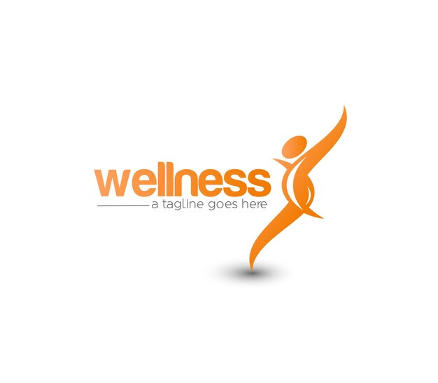 Branding Identity Corporate Wellness vector logo design