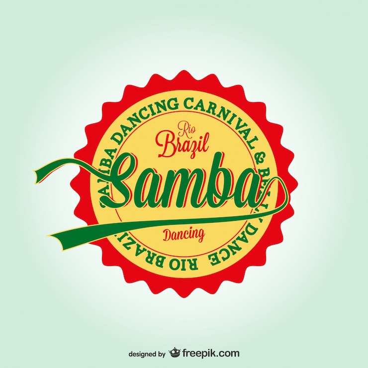 मुफ़्त वेक्टर brazil carnival badge