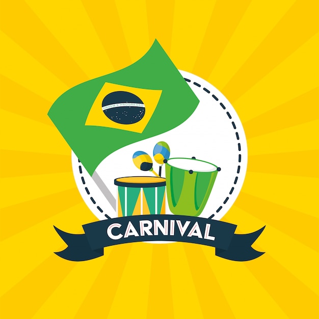 Brazil carnival festival background