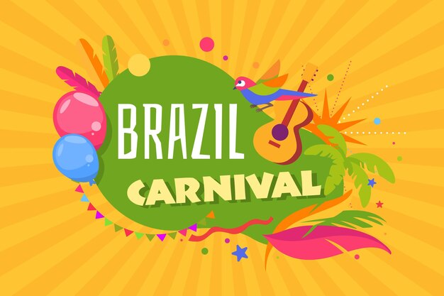 Brazil carnival festival template