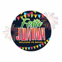 Free vector brazil festa junina celebration