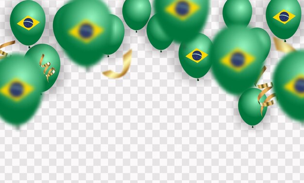 ブラジルの国旗のイラスト 無料のベクター