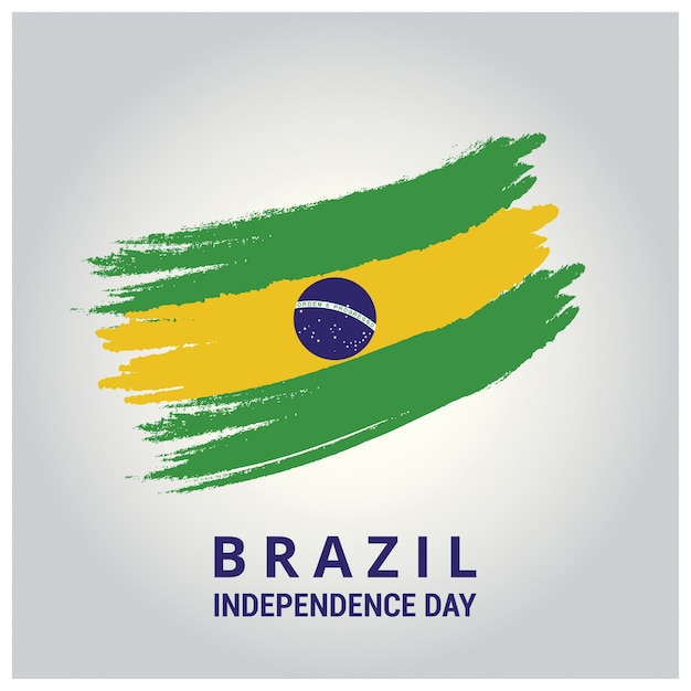 Free vector brazil independence day flag design