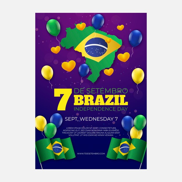 brazil independence day poster design