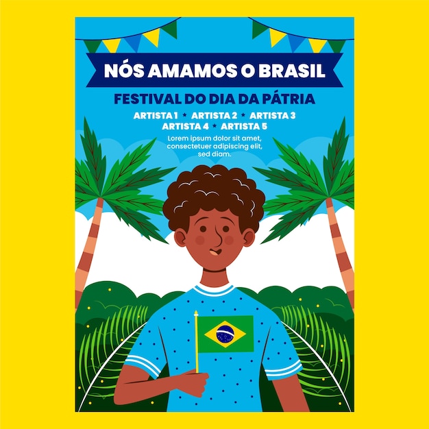 Brazil independence day poster