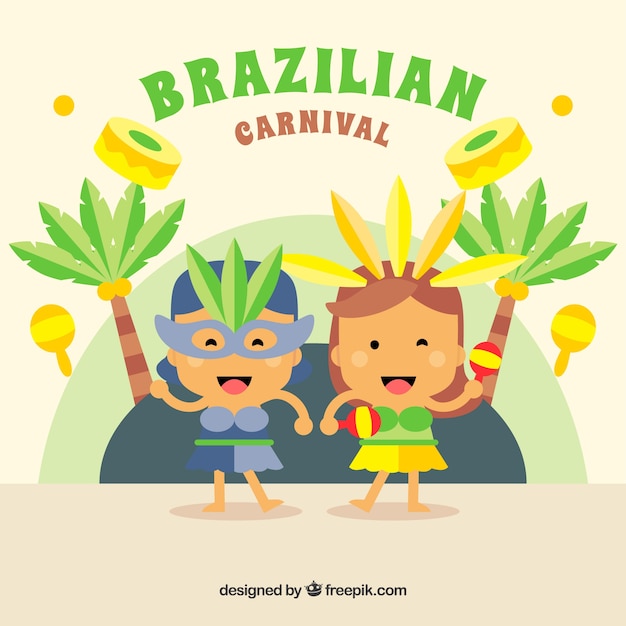 Sfondo di carnevale brasiliano