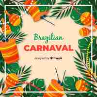 Free vector brazilian carnival background