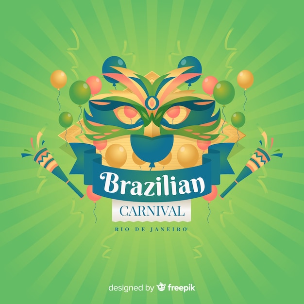 Free vector brazilian carnival background