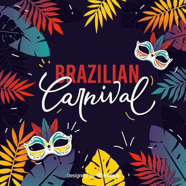 Free vector brazilian carnival background