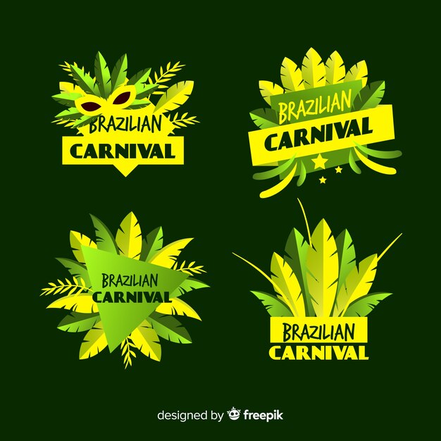 Brazilian carnival badge collection