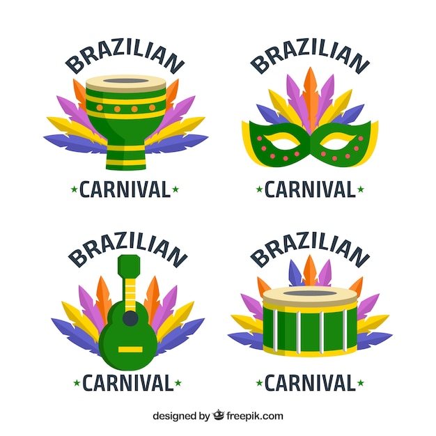 Distintivi di carnevale brasiliani