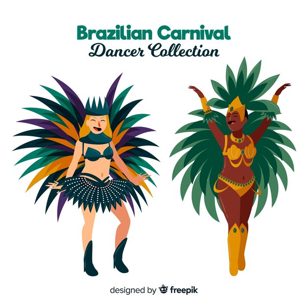 Brazilian carnival dancer collection