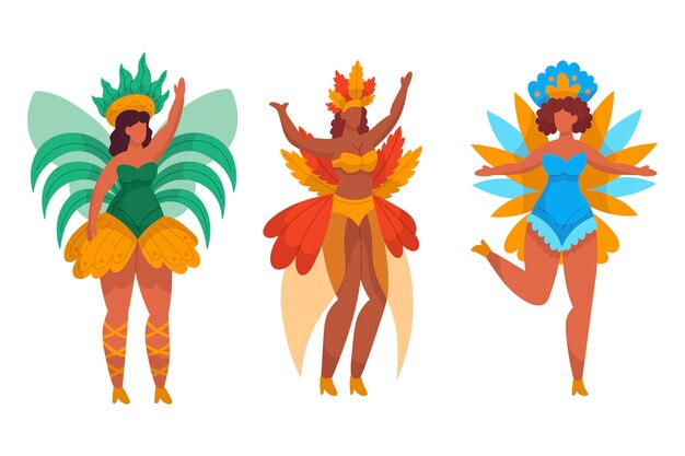 Brazilian carnival dancer collection