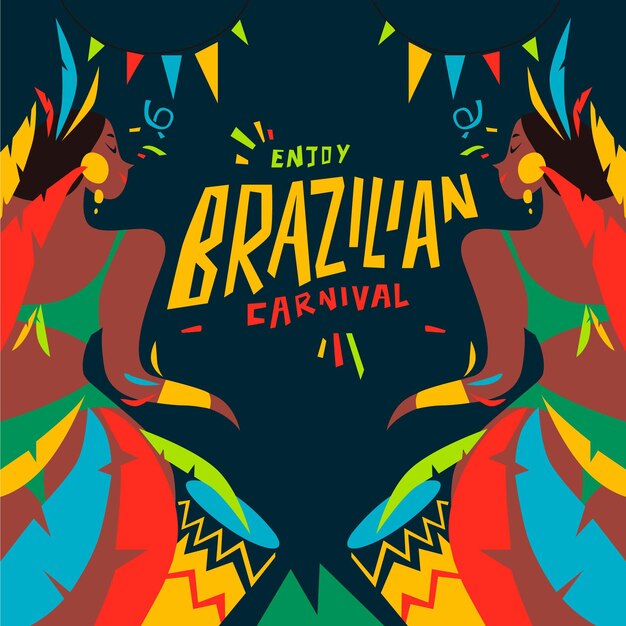 Бразильский карнавал рисованной