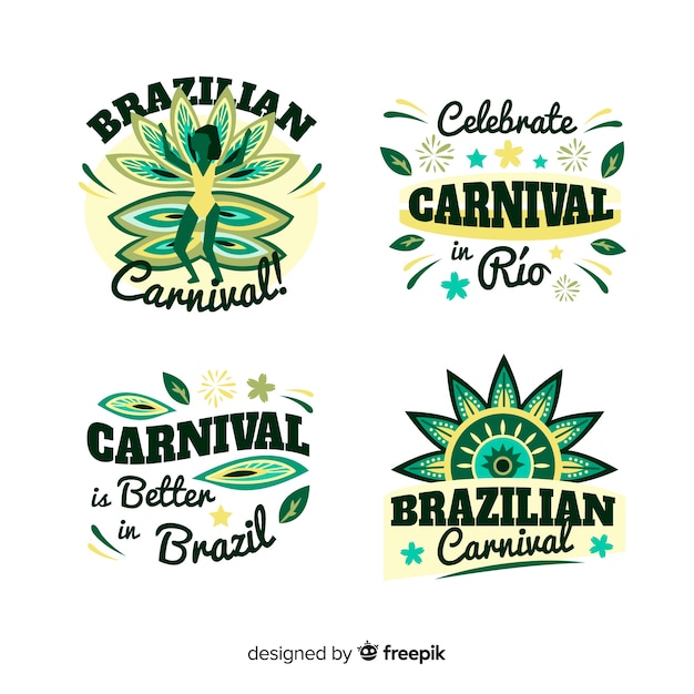 Brazilian carnival label collection