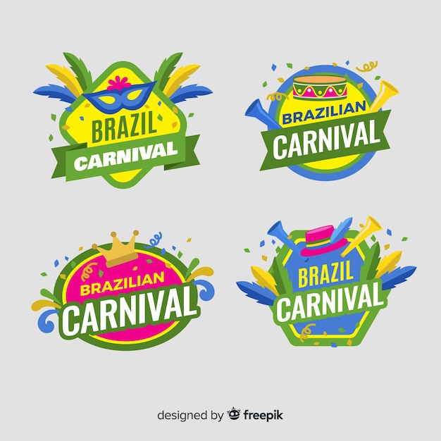 Brazilian carnival label collection