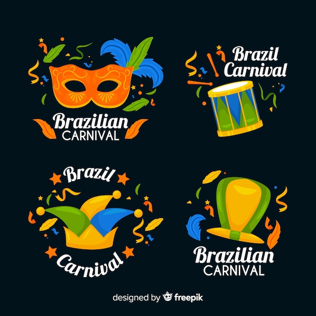 Коллекция бразильских карнавальных этикеток