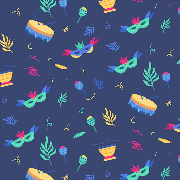 Brazilian carnival pattern theme