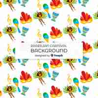 Free vector brazilian carnival pattern