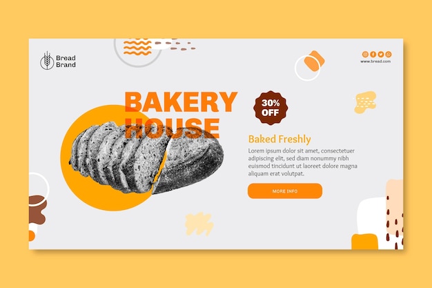 Bread banner template