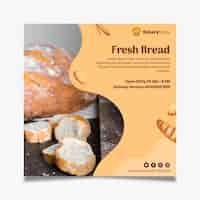 Free vector bread flyer template