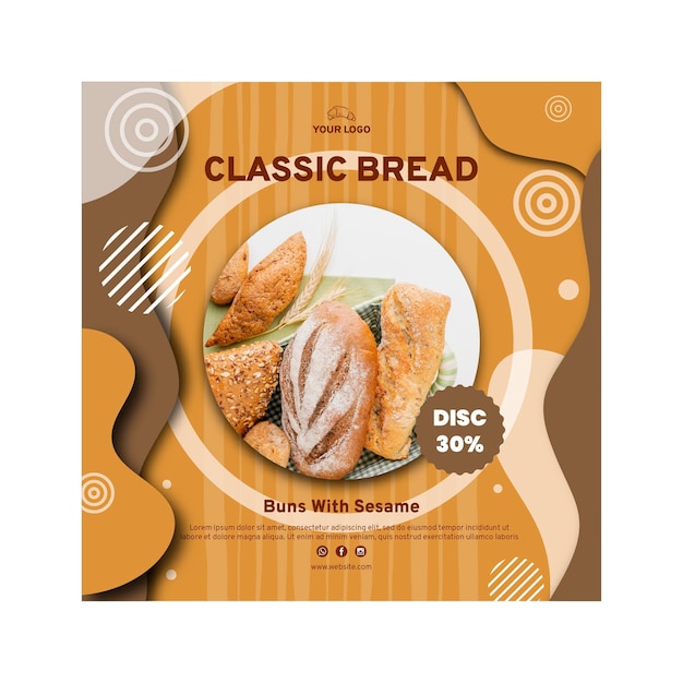 bread sale flyer template