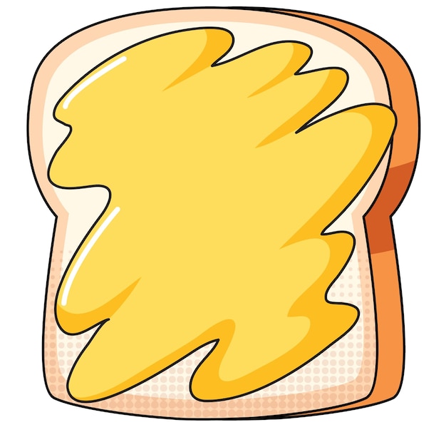 Free vector bread on white background