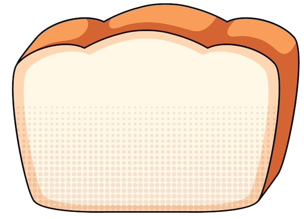 Free vector bread on white background