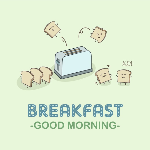 Free vector breakfast background design