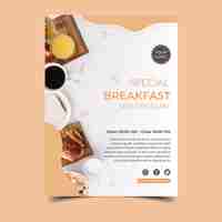 Free vector breakfast concept poster