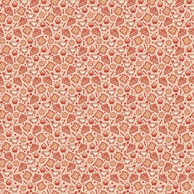 Free Vector breakfast pattern design
