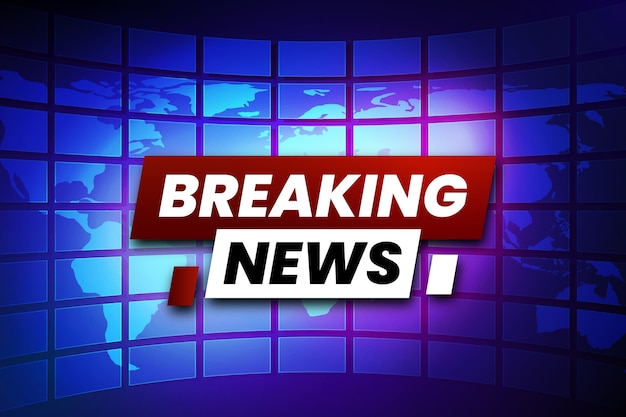 Free vector breaking news concept