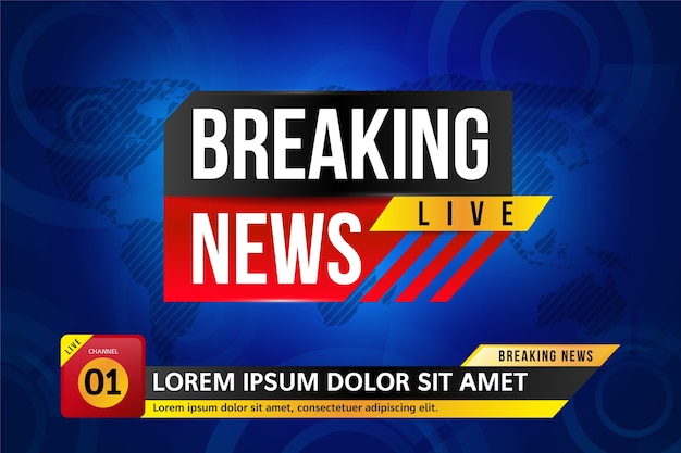 Breaking news live banner