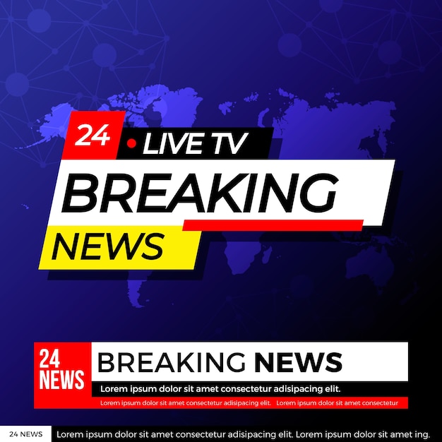 Breaking news streaming concept