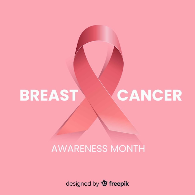 Free vector breast cancer awareness background