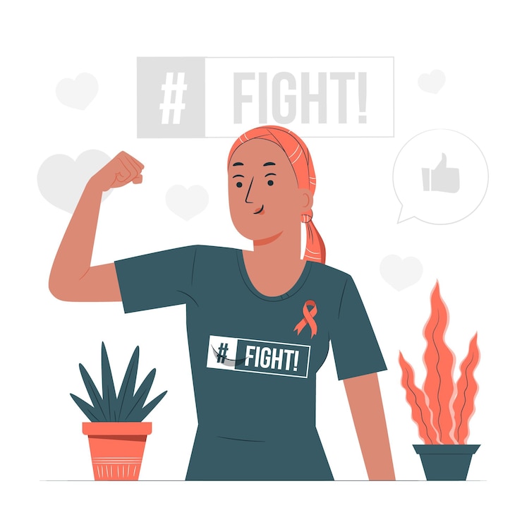 Free Vector breast cancer awareness concept illustration
